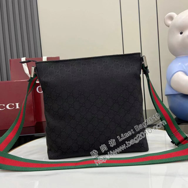 Gucci專櫃古馳最經典款男士單肩斜挎包 jh2949型號:  189751（小號）